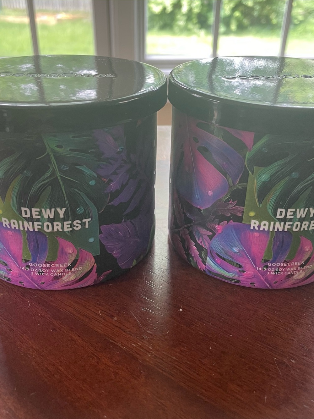 TWO Goose Creek Dewy Rainforest Candles 14.5 oz each Brand New - Picture 2 of 4
